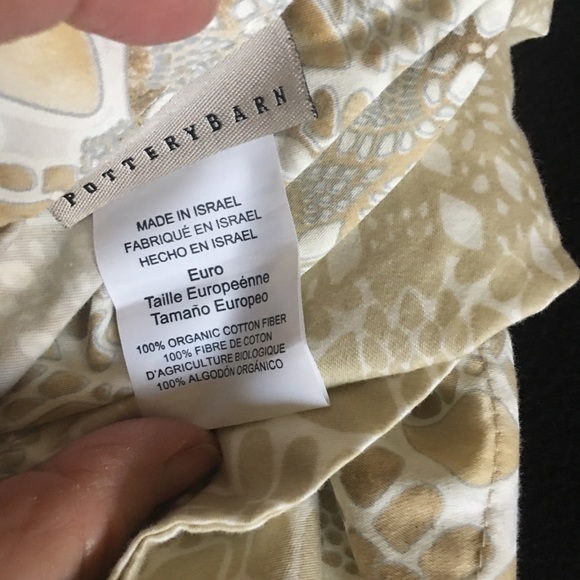 2 Pottery Barn Caesarea Euro Pillow Cases - Picture 3 of 4